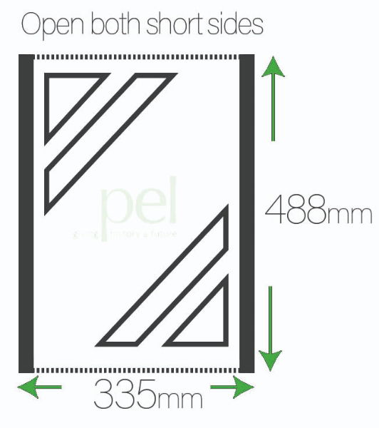 488mm x 335mm 75 Micron Polyester Sleeves