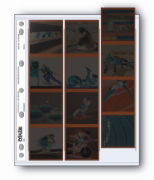 Holds fifteen frames of 6x4.5 cm, twelve frames of 6x6 cm or nine frames of 6x7 cm of 120 film